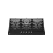 LG 90cm Built-In Gas Cooktop with Cast Iron Wok Grids and Black Tempered Glass, LG cooktop top view, CG7D3626G, thumbnail 12