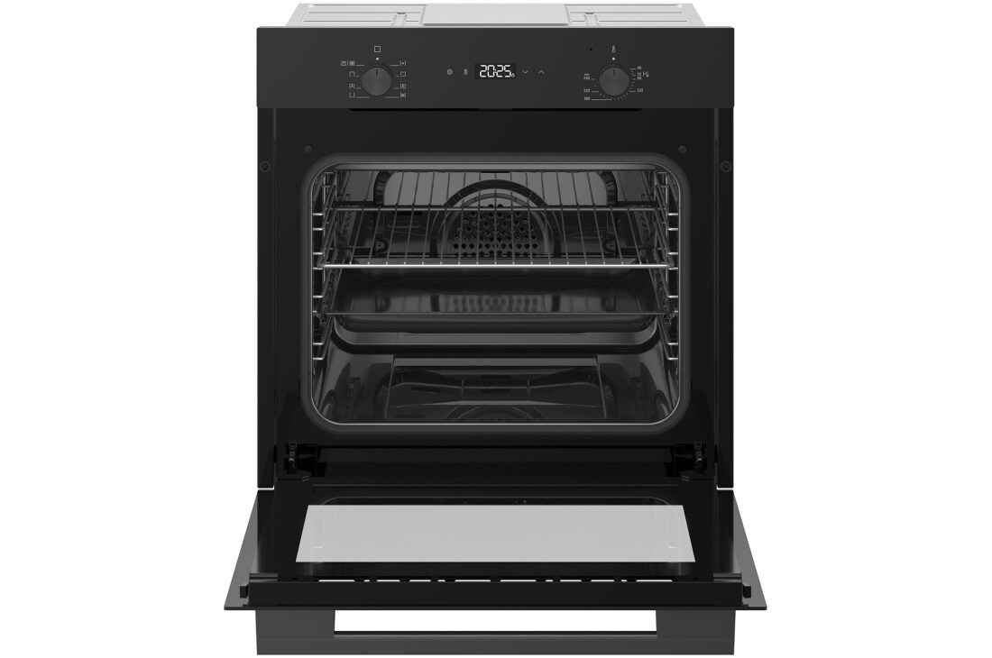 LG Built-In 60cm Electric Oven, 61L Capacity with Air Fry Function, LG oven open front angled view, WS5D6010G, thumbnail 3