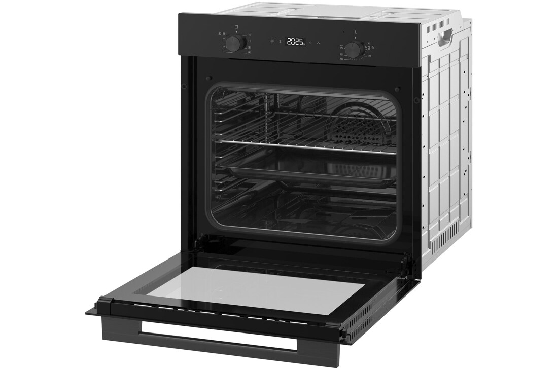 LG Built-In 60cm Electric Oven, 61L Capacity with Air Fry Function, LG cooktop open right angled view, WS5D6010G, thumbnail 10