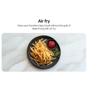 LG Built-In 60cm Electric Oven, 61L Capacity with Air Fry Function, Plate of crispy French fries with ketchup., WS5D6010G, thumbnail 5