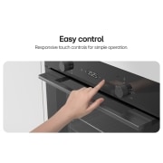 LG Built-In 60cm Electric Oven, 61L Capacity with Air Fry Function, Hand cleaning the interior of a built-in oven with a sponge., WS5D6010G, thumbnail 7