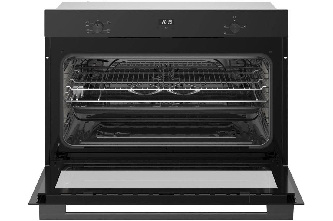 LG 90cm Built-In Gas Oven, 52L Capacity with Air Fry Function, LG oven open front angled view, WSG5D9611G, thumbnail 3