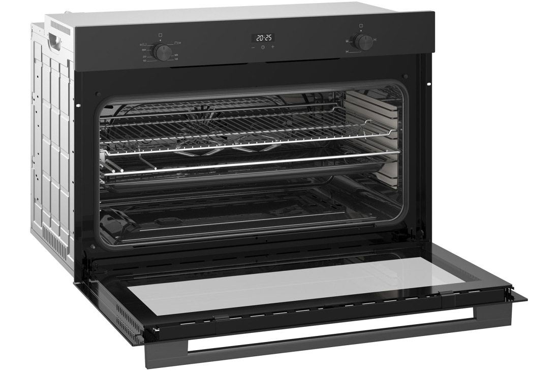 LG 90cm Built-In Gas Oven, 52L Capacity with Air Fry Function, LG cooktop open left angled view, WSG5D9611G, thumbnail 11