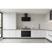 LG 90cm Built-In Gas Oven, 52L Capacity with Air Fry Function, Modern kitchen with built-in black wall oven and gas cooktop., WSG5D9611G, thumbnail 15