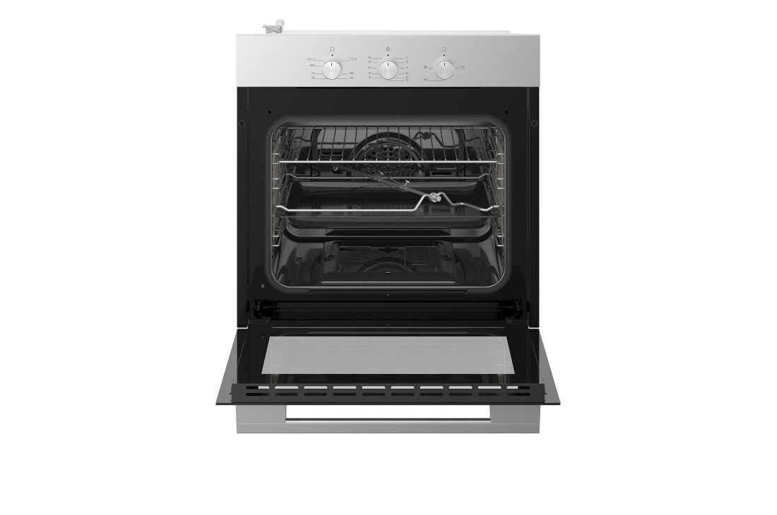 LG 60cm Built-In Gas Oven, 52L Capacity with Air Fry Function, LG oven open front angled view, WSG3D6011S, thumbnail 3