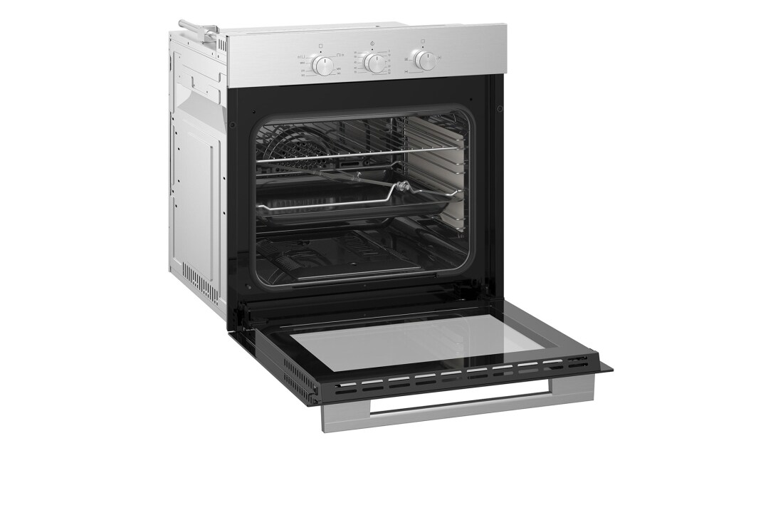 LG 60cm Built-In Gas Oven, 52L Capacity with Air Fry Function, LG cooktop open left angled view, WSG3D6011S, thumbnail 11