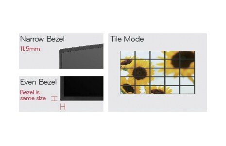 Narrow & Even Bezel  
