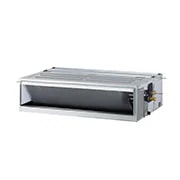 LG Ceiling Concealed Duct, Duct_Inverter_H/P (3Φ), 60kBtu, LG Ceiling Concealed Duct is a gray rectangular parallelepiped with some air inlets on the right side and an air outlet vent on the front., ABNW60LM3T6 ANWGMEA + ABUW60LM3T6 ANWGMEA, thumbnail 1