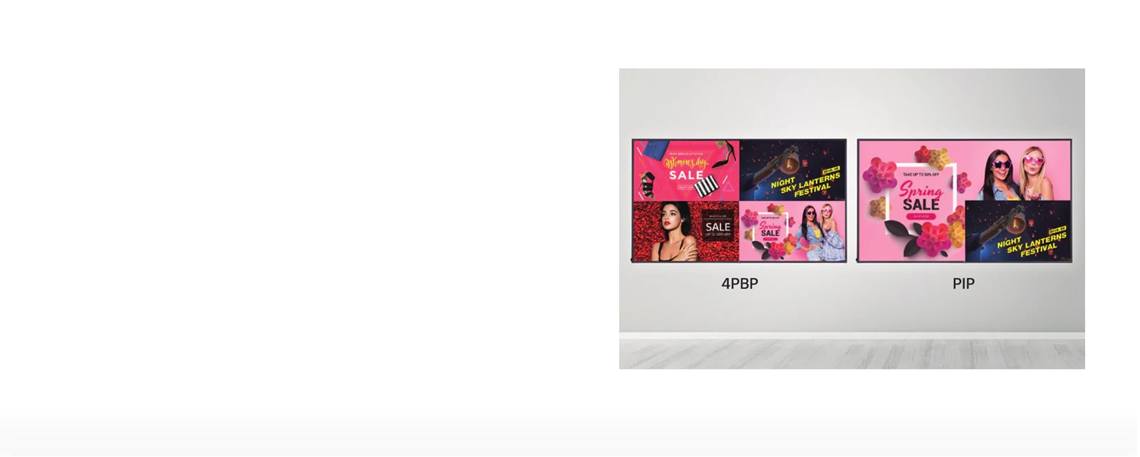 Split Screen with PBP/PIP1