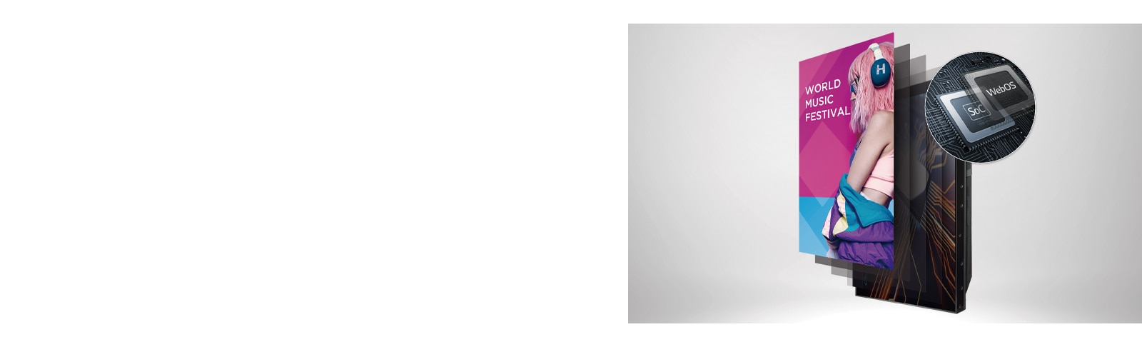 A number of tasks that can be done simultaneously are easily arranged through the webOS platform.