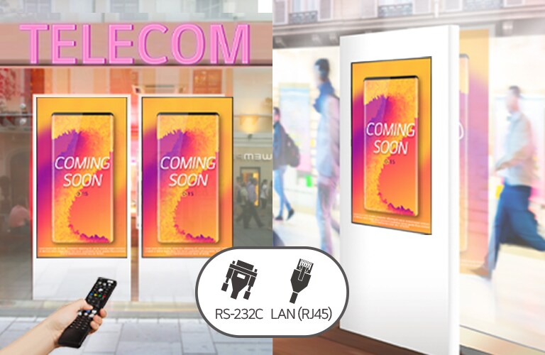 It operates displays simultaneously with one remote control.