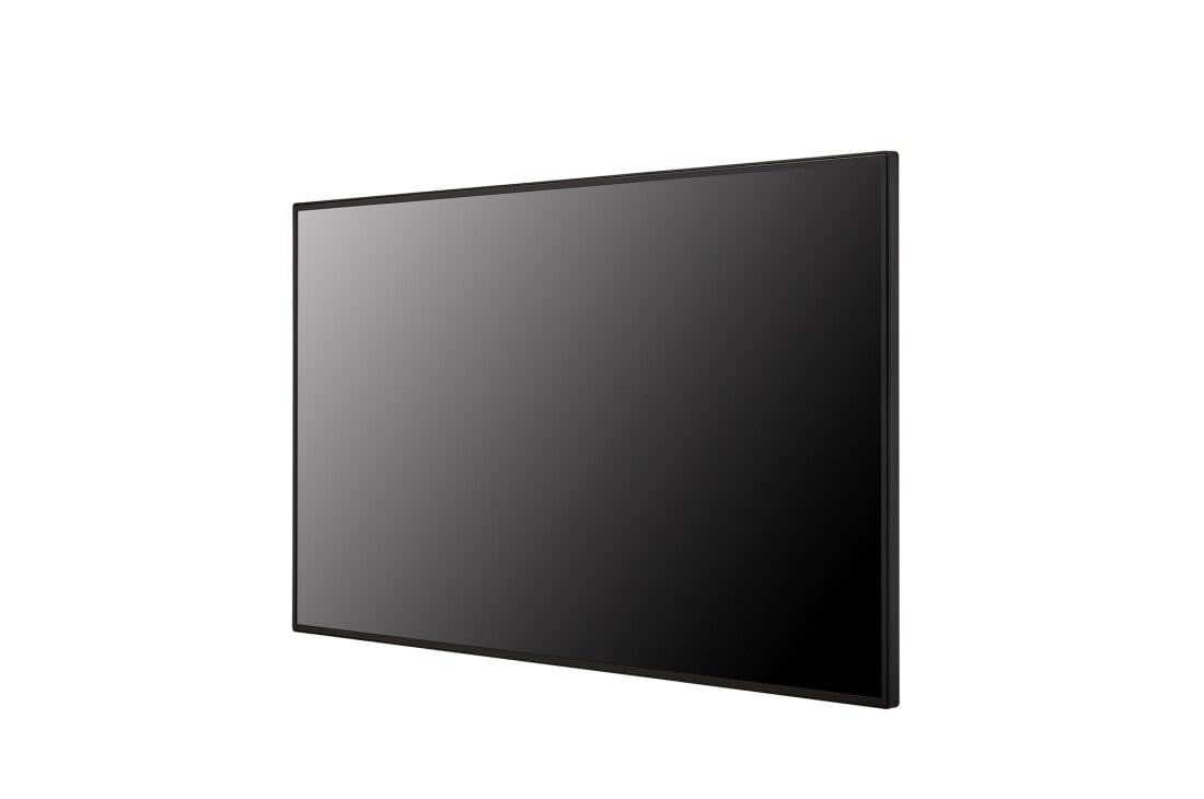 LG Narrow Bezel UHD Standard Signage, -45 degree side view, 43UM5N-H, thumbnail 3
