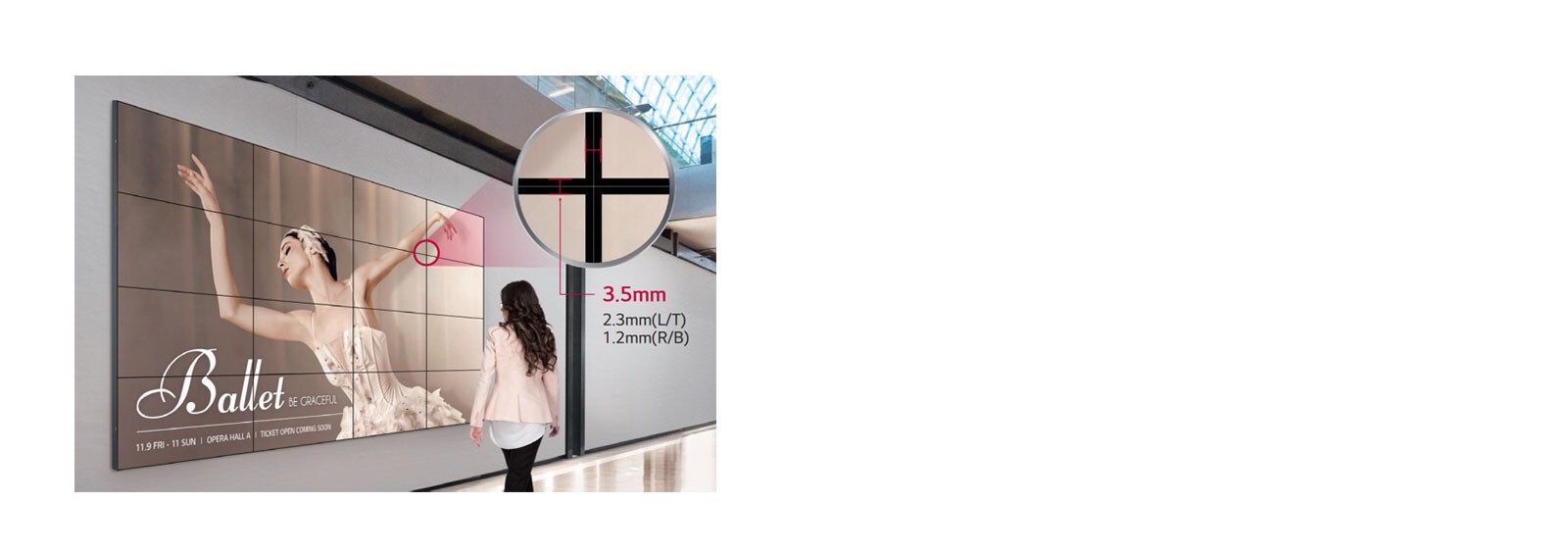 Seamless Large Screens with Ultra-Narrow Bezel