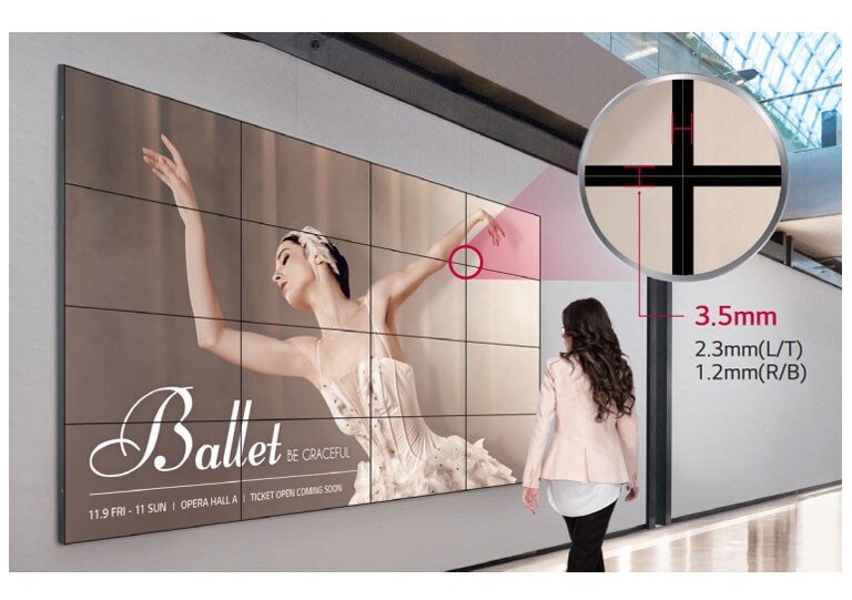 Seamless Large Screens with Ultra-Narrow Bezel