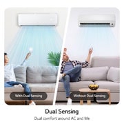 LG wall-mounted 2 Ton ON/OFF Air conditioner, Fast Cooling, Dual Sensing, Smart Operation, Anti Corrosion Gold Fin™, Auto Restart, LED Indication, LGC24T3, thumbnail 10