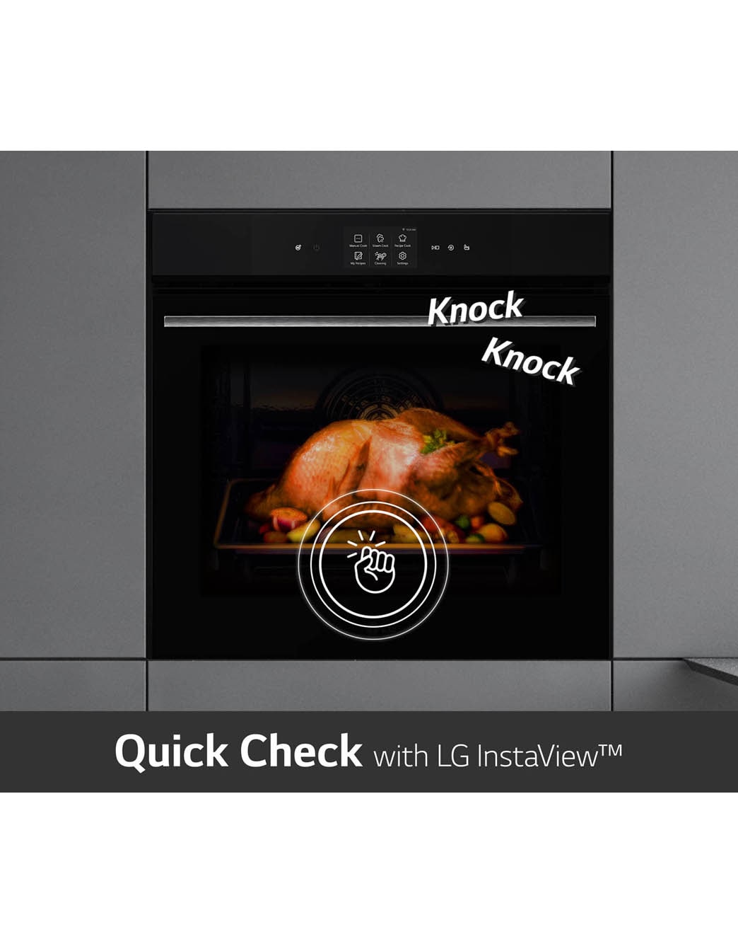 LG InstaView Oven 76 Liters A++ Air Fry & Steam Sous-Vide , WSED7667M