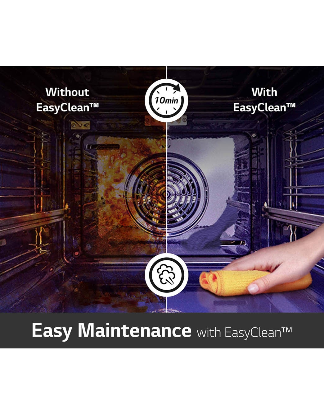 LG InstaView Oven 76 Liters A++ Air Fry & Steam Sous-Vide , WSED7667M