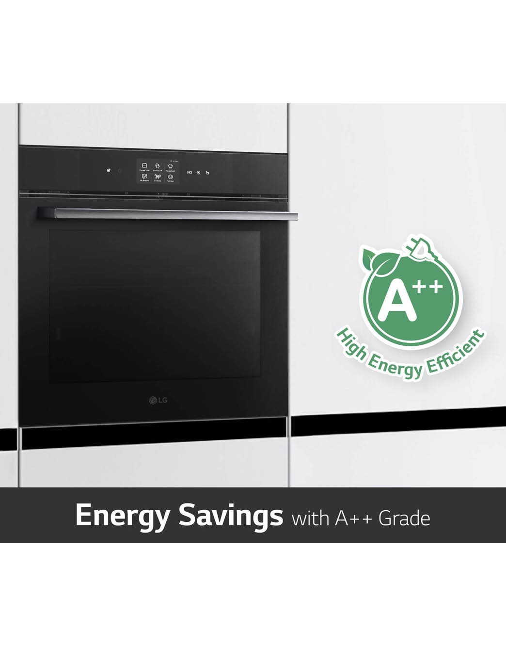 LG InstaView Oven 76 Liters A++ Air Fry & Steam Sous-Vide , WSED7667M