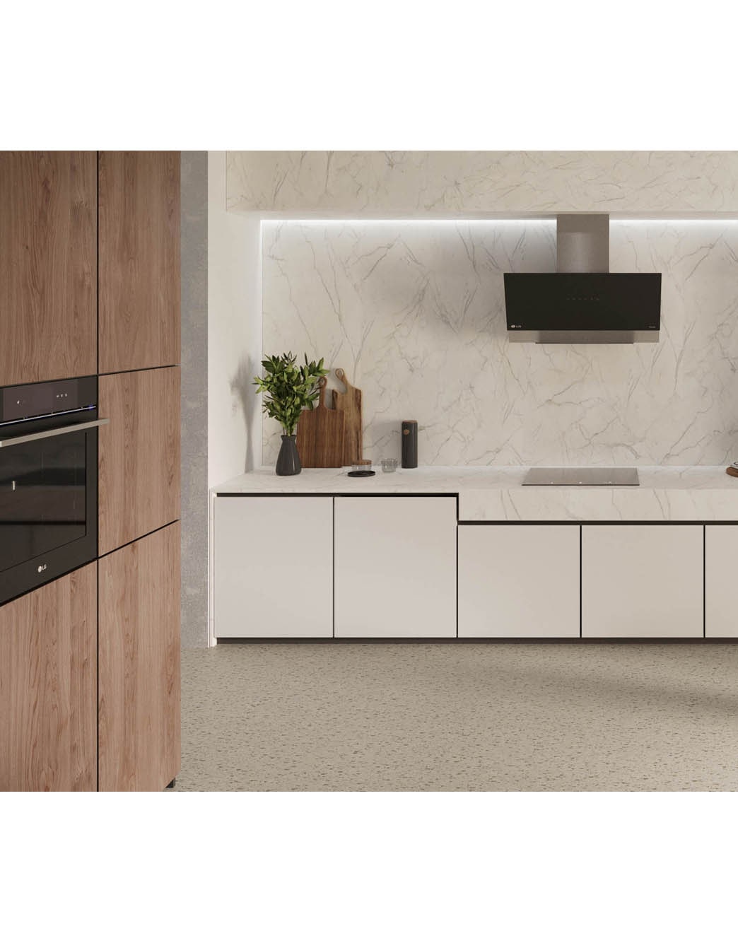 LG InstaView Oven 76 Liters A++ Air Fry & Steam Sous-Vide , WSED7667M
