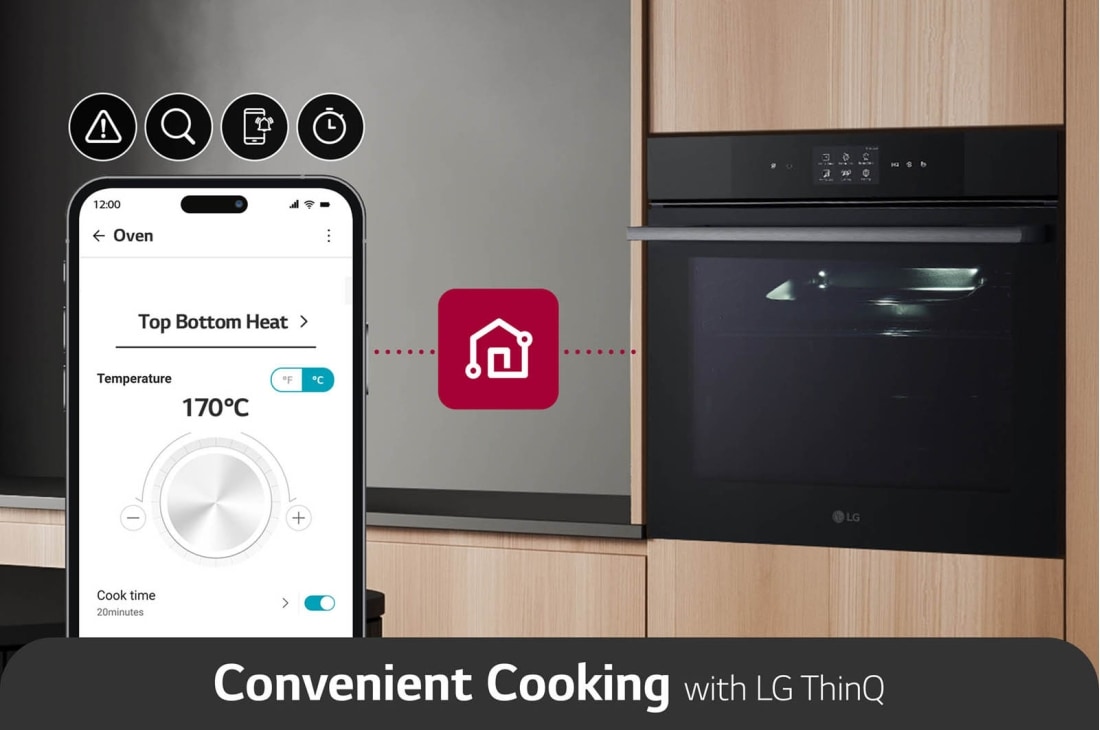 LG InstaView Oven 76 Liters A++ Air Fry & Steam Sous-Vide , WSED7667M, thumbnail 12