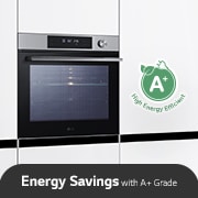 LG InstaView Oven 76 Liters A+ Air Fry & Air Sous-Vide, Energy_Image showing the A+ energy rating of the oven., WSED7613S, thumbnail 12