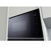 LG Built-in Microwave Oven 25L, Black Glass, With LED Touch Display and Child Lock Option, Perspective view, MGBZ2593F, thumbnail 13