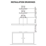 LG Hood 90cm, With Touch Control, Powerful suction, and 3 modes with Power Boost mode , Dimension View, HC7Z3625S, thumbnail 9