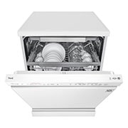 LG QuadWash™ Steam Dishwasher, 14 Place Settings, EasyRack™ Plus, Inverter Direct Drive, ThinQ, White color, DFB425FW, DFB425FW, thumbnail 4