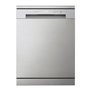 LG QuadWash™ Dishwasher, 14 Place Settings, EasyRack™ Plus, Inverter Direct Drive, Platinum Silver color, Front view, DFC612FV, thumbnail 1