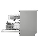 LG QuadWash™ Dishwasher, 14 Place Settings, EasyRack™ Plus, Inverter Direct Drive, Platinum Silver color, Side with top view, DFC612FV, thumbnail 10