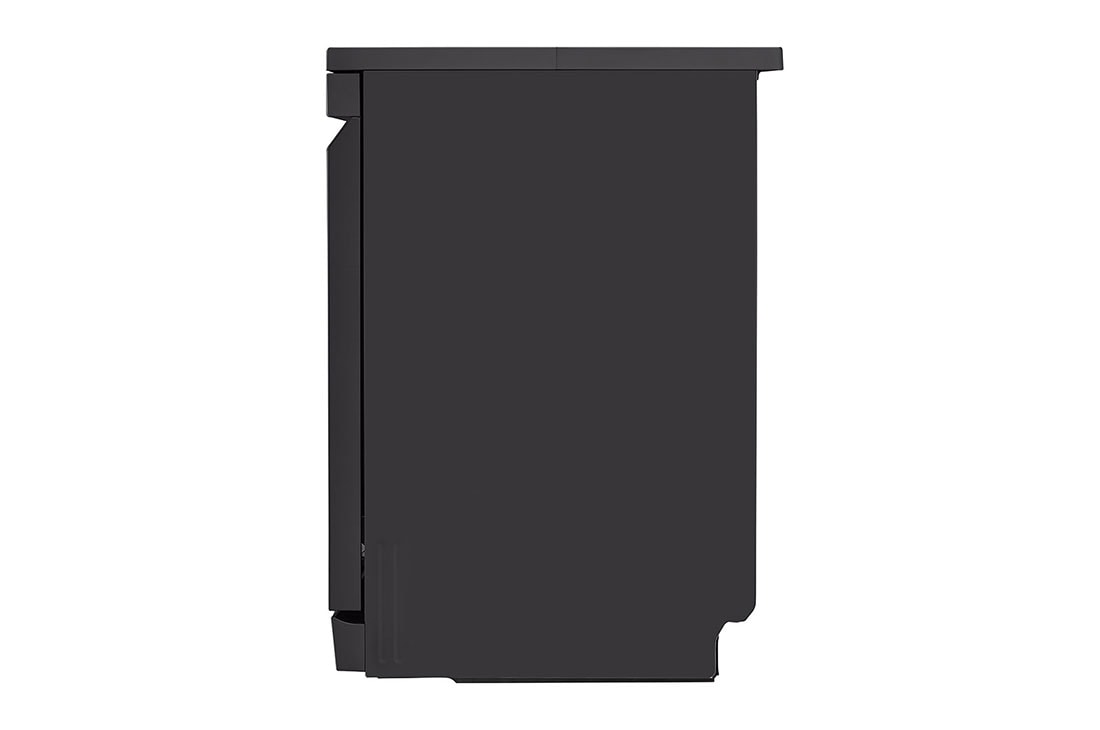 LG QuadWash™ Dishwasher, 14 Place Settings, EasyRack™ Plus, Inverter Direct Drive, ThinQ, Black color, side view, DFC513FD, thumbnail 13