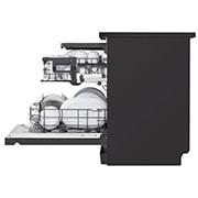 LG QuadWash™ Dishwasher, 14 Place Settings, EasyRack™ Plus, Inverter Direct Drive, ThinQ, Black color, side, DFC513FD, thumbnail 5