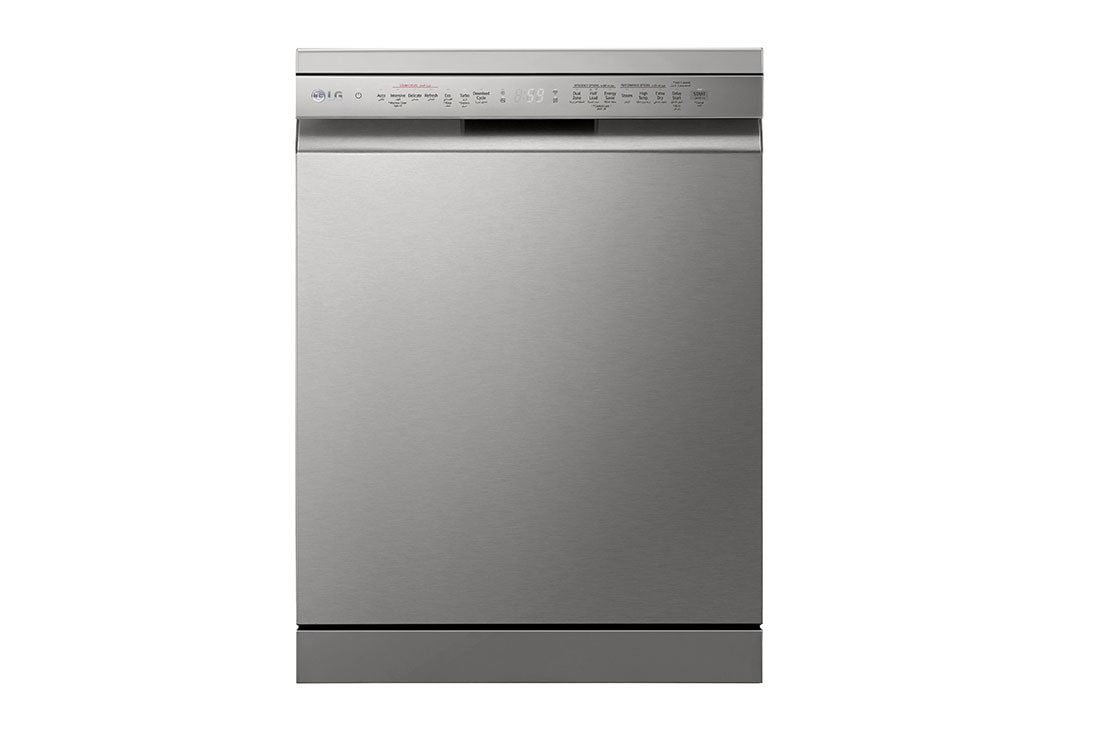 LG QuadWash™ Dishwasher,, EasyRack™ Plus, Inverter Direct Drive, ThinQ, , Front view, DFC435FP