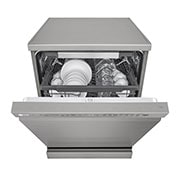 LG QuadWash™ Dishwasher,, EasyRack™ Plus, Inverter Direct Drive, ThinQ, , Front half view, DFC435FP, thumbnail 10