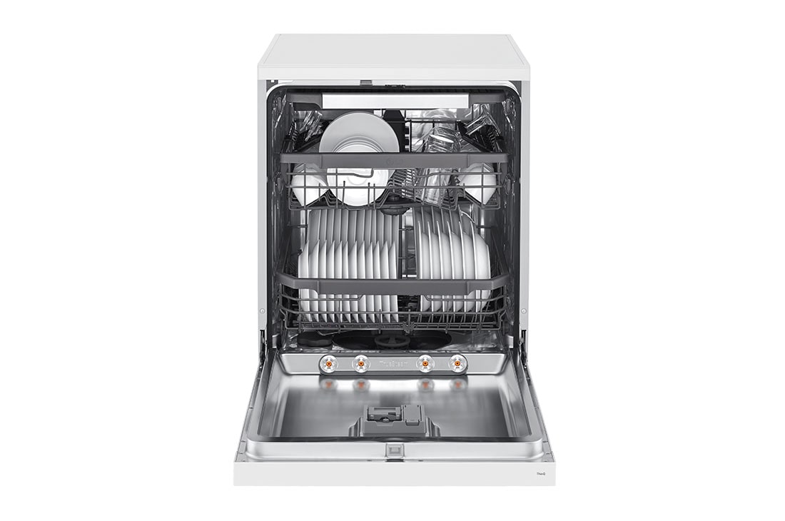 LG Free Standing QuadWash™ Dishwasher, 14 Place Settings, EasyRack™ Plus, Inverter Direct Drive, White color, DFC435FW, thumbnail 3