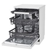 LG Free Standing QuadWash™ Dishwasher, 14 Place Settings, EasyRack™ Plus, Inverter Direct Drive, White color, DFC435FW, thumbnail 7