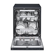 LG Free Standing LG  Dishwasher 14 settings, TrueSteam, Inverter Direct Drive,Matte Black, front view without dish, DFC237HMS, thumbnail 3
