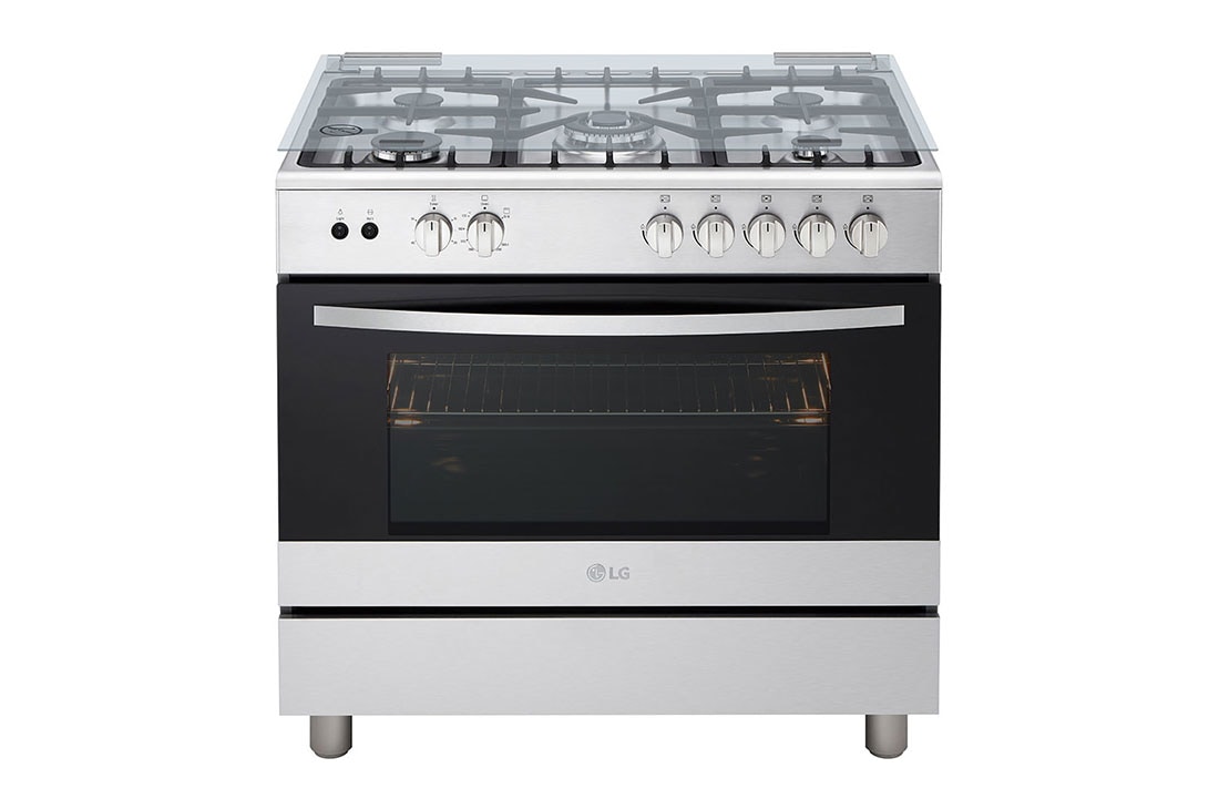 LG 900mm Gas Cooker, 5 burners, flame failure device, FA415RMA, FA415RMA