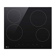 LG 4 burners radiant hob, 60cm, burner timer, multi-touch control, black, Top Light Off, CBEZ2414B, thumbnail 1