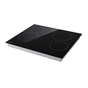LG 4 burners radiant hob, 60cm, burner timer, multi-touch control, black, Right Side Light Off, CBEZ2414B, thumbnail 9