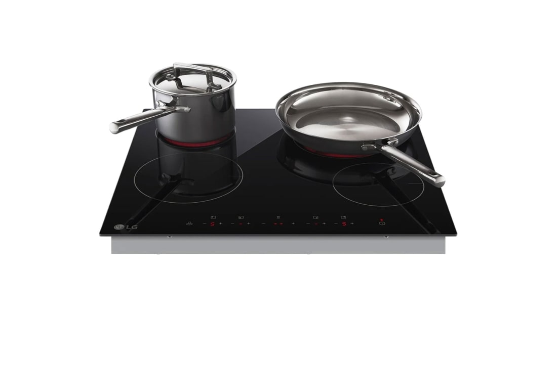 LG 4 burners radiant hob, 60cm, burner timer, multi-touch control, black, CBEZ2414B, CBEZ2414B, thumbnail 5