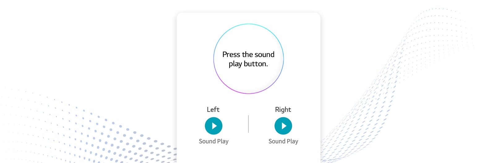 Find My Earbuds App UI screenshot shows Left and Right buttons for each earbud.