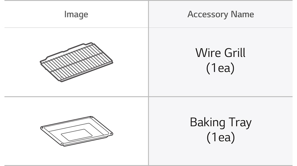 This is the image of the oven accessory Wire Grill and Baking Tray.