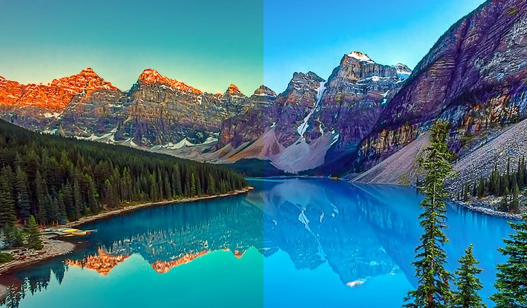 LG's Live Color Low Blue Light with TÜV Rheinland Eyesafe® Display Certification helps to protect your eyes against blue light.