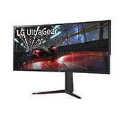 LG 37’5” 21:9 UltraGear™ Nano IPS 1ms (GtG) Curved Gaming Monitor,  -15 degree side view, 38GN950-B, thumbnail 2