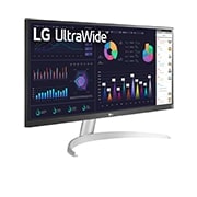 LG 29'' 21:9 UltraWide™ Full HD IPS Monitor with  AMD FreeSync™ , perspective view, 29WQ600-W, thumbnail 4