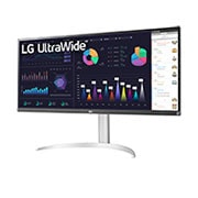 LG 34'' 21:9 UltraWide™ Full HD IPS Monitor with AMD FreeSync™, -15 degree side view, 34WQ650-W, thumbnail 2