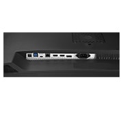 LG 34'' 21:9 Curved UltraWide™ QHD (3440 x 1440) Monitor, close-up view of ports, 34WQ75C-B, thumbnail 8