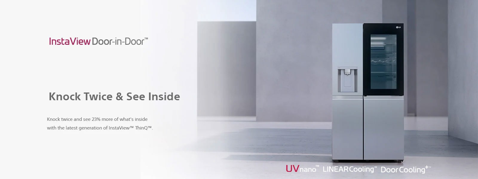LG 32pᶟ Refrigeradora InstaView™ Door-in-Door® GM84SXD