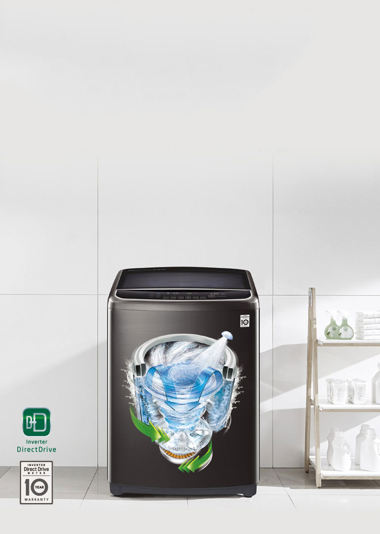 Energy Efficient Top Load Washing Machines with LG ThinQ
